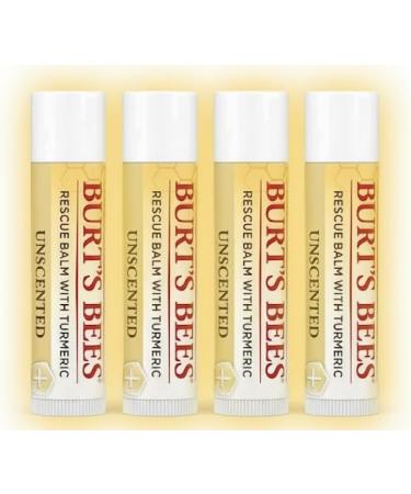 Burt's Bees Rescue Balm Unscented Lip Balm With Antioxidant-Rich Turmeric 100% Natural Origin (4)