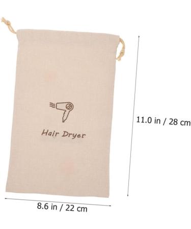 OATIPHO Hair Dryer Bag Multi-use Dryer Portable Draw Pouch Linen Organizer Bag for Storage Linen Hair Dryer Bag - Buy Online on GoSupps.com