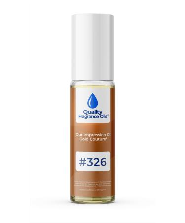 Quality Fragrance Oils' Impression #326 Inspired by Gold Couture for Women (10ml Roll On) Gold Couture for Women Impression #326 0.34 Fl Oz (Pack of 1)