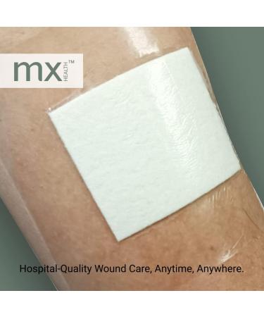 mx HEALTH Waterproof Wound Dressing Film+PAD - 10x12cm - 25 Individually Wrapped Dressings - Buy Online on GoSupps.com