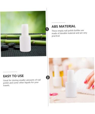  PACKOVE PACKOVE 20 Pieces Transparent Nail Polish Bottles with Brush Leak-Proof Plastic Refillable Nail Polish Containers for Manicure Portable for - Buy Online on GoSupps.com