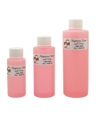 Sugar Apple Fragrance Oil - 2 Fl Oz Plastic Bottle (60ml) 2 Fl Oz (Pack of 1)