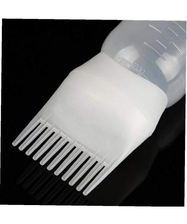 1PC Root Comb Applicator Bottle Hair Coloring Dye And Scalp TreaMalet Essential Salon Hair Cleansing Bottle 4 Ounce With Graduated Scale(White) - Buy Online on GoSupps.com