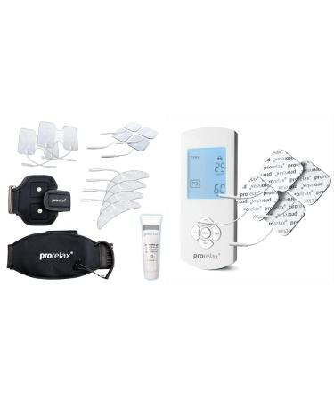Prorelax-Extensive accessory set for TENS and EMS devices & tens/Ems Duo Comfort |Electrostimulation device |2 therapies |Natural therapy for chronic pain and muscle building bundle with Comfort electrostimulation device