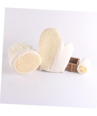 Ipetboom 3pcs Body Scrub Gloves - Exfoliating Sisal Spa Pads & Bath Towel Glove for Ultimate Skin Care - Buy Online on GoSupps.com