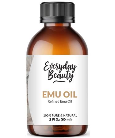 Pure Australian Emu Oil - All Natural 6X Refined for Face, Skin and Hair - Highly Effective Hydration for Sensitive Skin and Hair Growth - Perfect for Scars and Blemishes - Naturally rich and balanced in essential omega 3,…