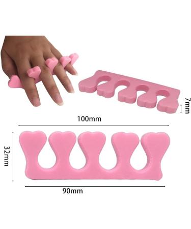 Sponge Toe Finger Separator Set for Pedicure & Manicure - 20 Pcs Disposable Soft Nail Toe Spreaders - Buy Online on GoSupps.com