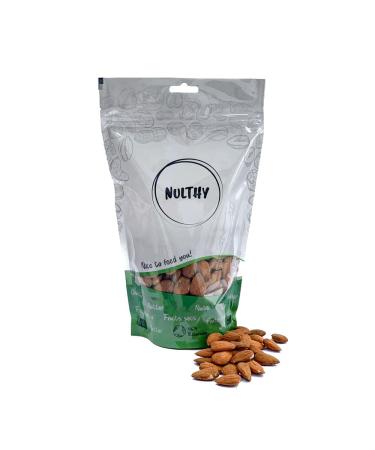 NULTHY NULTHY - Organic roasted almonds with skin - Salt-free - Origin: Spain - Natural dried fruit - Gluten-free - Vegan (1000 g)