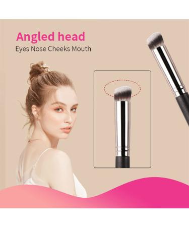 Concealer Brush Under Eye 3-Pack - Perfect for Dark Circles & Puffiness | Mini Nose Contour Brushes for Powder & Cream | Small Makeup Foundation Tools - Buy Online on GoSupps.com