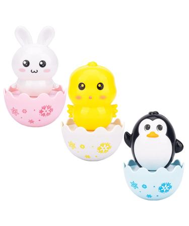 Toddmomy 3st Baby Toy Baby Ratt Toy Baby Sozy Toy Baby Soy Tumbler Toys Attachment Colon Colon Color Child Plastic