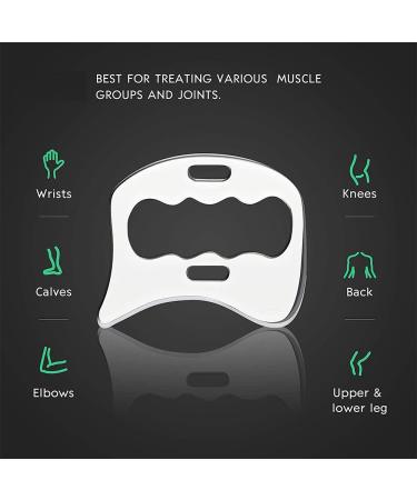 Povhhee Iastm Gua Sha Massage Tool | Stainless Steel Tissue Scraping Tool for Back Legs & Arms - Enhance Your Wellness Today! - Buy Online on GoSupps.com