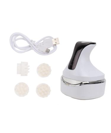Fomiyes promote hair growth massager head scratch massage device snow-skipping head scatch massager portable head massage device cat massage scalp white 12.8x10.3x9.5cm white