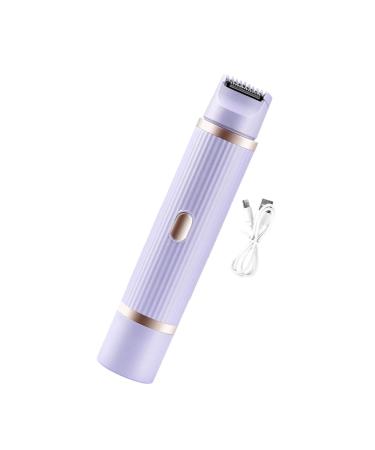 Tondeuse bikini pour femme rasoir lectrique double t te compact et d tachable pour la salle de bain les bras le menton le dos les aisselles Violet