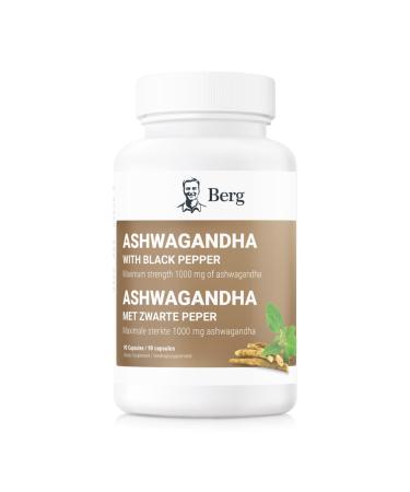 Dr Berg Nutritionals Berg Ashwagandha Capsules 1000mg Includes Ashwagandha Root with Black Pepper 90 capsules