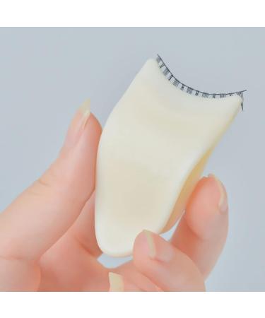 Eyelash Applicator Tool Lash Clip Eyelash Tweezers False Eyelash Tool with Silicone Clip Design More Convenient to Wear Lashes Eyelashes Extension Apply Clip for False Lashes(White) - Buy Online on GoSupps.com