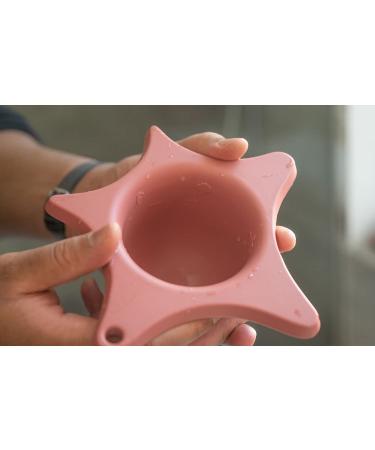 Kindsgut Cute Naval Silicone Shower Aid for Children - BPA Free Stylish Hair Support Unisex Old Pink - Buy Online on GoSupps.com