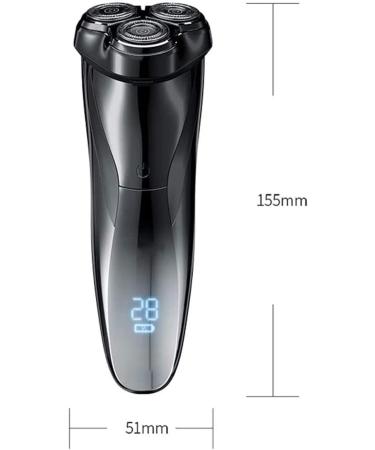 GeRRiT Electric Razor - Waterproof 3D Rechargeable Shaver for Men | Wet & Dry Rotary Shaving with Pop-up Trimmer & LED Display | 150 Mins Battery Life - Buy Online on GoSupps.com