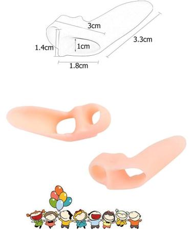 Child Silicone Toe Separator & Bunion Corrector - 2 Pieces Set | Kids Orthopedic Foot Care Solution - Buy Online on GoSupps.com