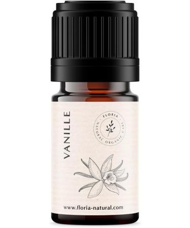 Organic Vanilla Extract 5ml | 100% Natural Ethereal Oil for Aroma Diffuser | Fragrance Oil by Floria Natural - Buy Online on GoSupps.com