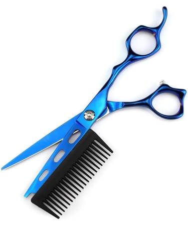 Hair Cutting Scissors 6 Inch Professional JP440c Steel Blue 2 in 1 Hair Scissors with Comb Haircut Barber Hair Cutting Shears Hairdresser Scissors Cutting Scisssor - Buy Online on GoSupps.com