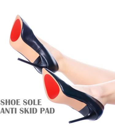 6 Pairs Red Shoe Sole Non Slip Pad Anti Skid Grip Protector - Rubber Heel Bottom Cushion - Buy Online on GoSupps.com
