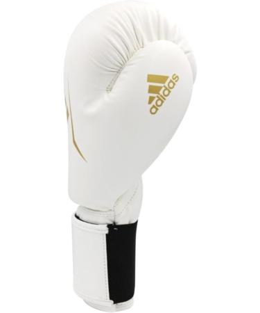 Buy Adidas Boxing Gloves Speed 50 - Durable 14 oz Punching Gloves for Adults - Comfortable White/Gold - International Shipping Available - Buy Online on GoSupps.com