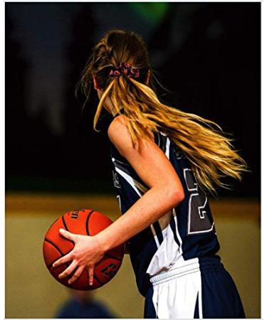 Premium Velvet Basketball Scrunchie - No Crease Hair Accessories Gift - Buy Online on GoSupps.com