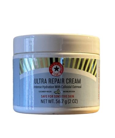 First Aid Beauty Ultra Repair Cream Intense Hydration With Colloidal Oatmeal Travel Size + lightweight For Women & Men (0.8) fl oz