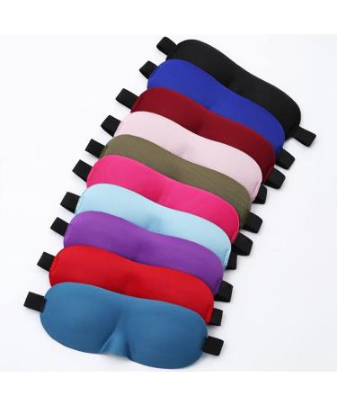3D Contoured Luxury Blindfold Sleep Mask - Light Blocking Eye Blinder - Adjustable Strap - Royal Blue - For Men & Women - Soft & Comfortable - Travel & Shift Work - Buy Online on GoSupps.com