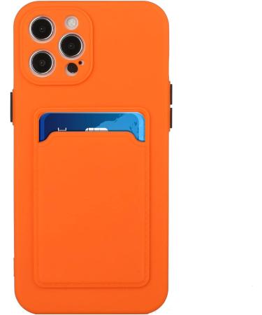 Buy Tivenfezk Nadoli Ultra Thin iPhone 15 Pro Silicone Case - Shockproof Scratch-Resistant Wallet Cover with Credit Card Holder - Durable TPU Protective Case in Orange - Buy Online on GoSupps.com