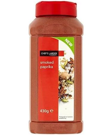 Chefs Larder Smoked Paprika 430g Double Pack - Two 430g Jars of Smoked Paprika for Rich and Flavorful Culinary Creations - Ideal for Savory Stews Grilled Meats - Buy Online on GoSupps.com