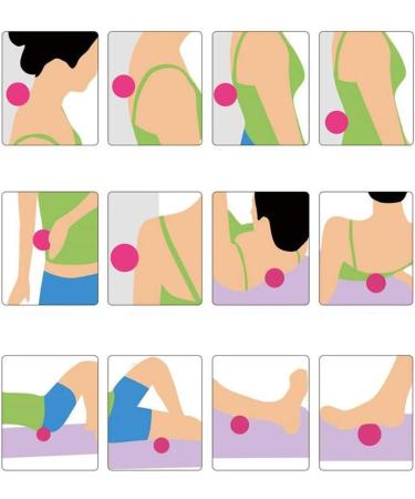 Calayu Self-Massage Ball Set - Peanut & Lacrosse Balls for Muscle Relief Spine & Fascia Therapy | Acupressure & Plantar Fasciitis Relief - Buy Online on GoSupps.com