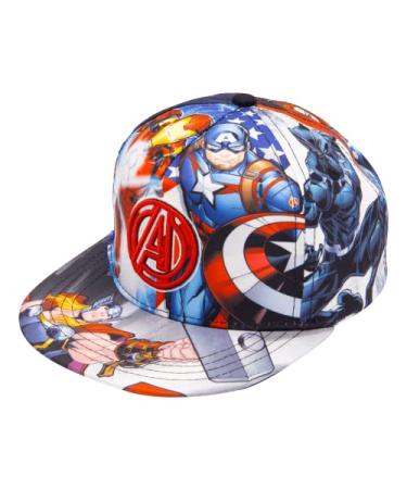 Marvel Legends Captain America, Ironman, Avengers, Hulk Baseball Cap for Boys  Avengers Hat Youth Ages 5-14 Blue