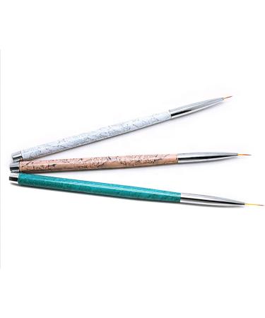Nail Art Brush Pen 3 Size Nail Art Pen Set Designer/Makeup Artist Manicure Tool - Buy Online on GoSupps.com