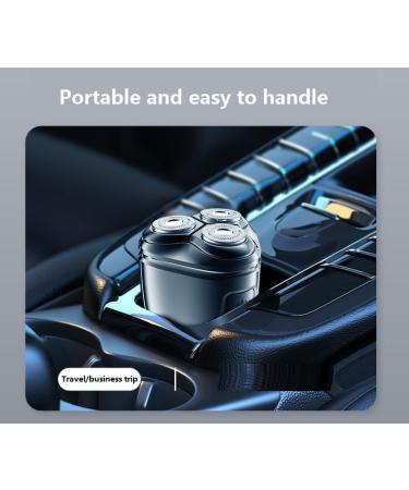Men's electric shaver portable rechargeable electric shaver magnetic tip close at a stroke mini travel electric shaver full body bath smart razor (Electroplating gun color +2 blade heads) - Buy Online on GoSupps.com