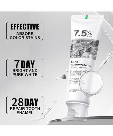 Hydroxyapatites Toothpaste Deep Cleansing Toothpaste Advanced Enamel Protection Gentle and Effective Formula Fresh Mint Flavor Repairs Tooth Surface 1pcs - Buy Online on GoSupps.com
