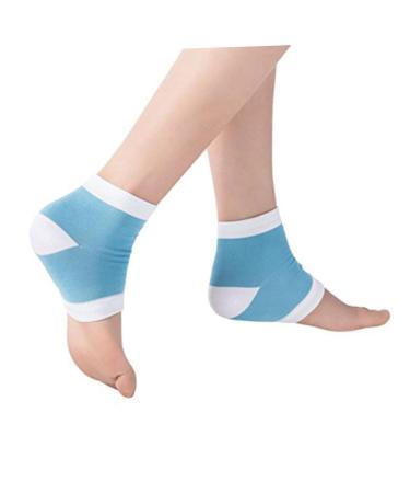 POPETPOP Foot Cover Floral Hair Wreath for Women Lotion Socks Nylon Socks Calcetines para Mujer Vented Heel Sleeves Blue Ladies Socks Moisturising Gel Heel Socks Miss Spa Set Moisturizing