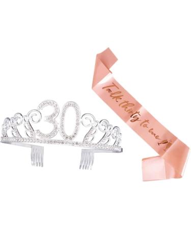 1 Set Birthday Tiara Headband Headbands Women Belt Rhinestone Headband Rhinestone Headpiece Ladies Suits Birthday Party Decorations Plain Sash Fabulous Sash Beauty Make up Decorate - Buy Online on GoSupps.com