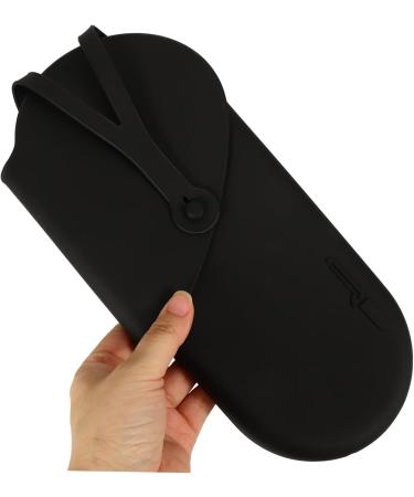 WOONEKY Curling Iron Storage Bag Hotel Storage Bag Storage Pouch Curling Iron Holder Curling Iron Bag Hair Straightener Holder Curling Iron Silicone Holder Hair Iron Silicone Bag 29.50X13.50X2.00CM Black - Buy Online on GoSupps.com