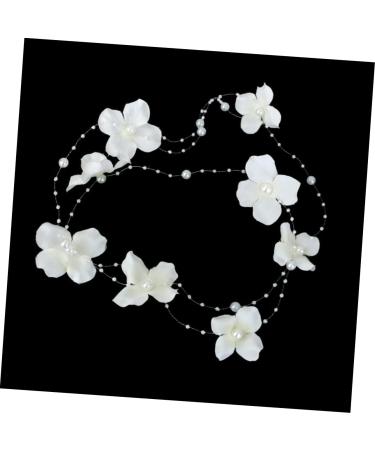 minkissy Pearl Fabric Headband Bride White Korean Headband Wedding Hair Accessories - Buy Online on GoSupps.com
