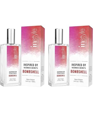 Instyle Fragrances | Inspired by Victoria's Secret's Bombshell | Women s Eau de Toilette | Vegan and Paraben Free | 3.4 Fluid Ounces (Pack of 2)