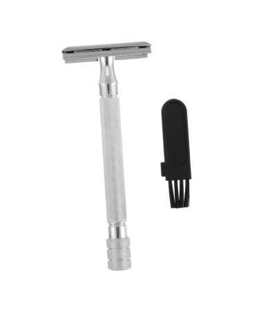 Healeved Manual Razor Safety Razing For Men Rust -Free Adjustable Safety Razing Bartschneider White double -edged electrically the head is a zinc laying white 1 piece (1 Pack)