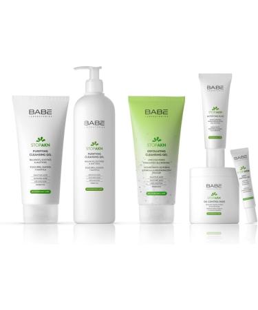 BAB Laboratories Laboratories Bab Stop AKN Facial Cleanser 400 ml treatment for acne oily skin and skin regulation microbiome care deep cleaning and mattifying for daily use - Buy Online on GoSupps.com