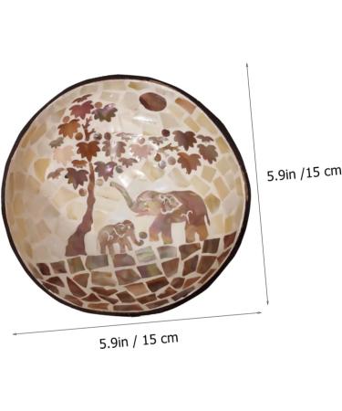 2 Pcs Coconut Shell Dishes Astronaut Wall Hook Coconut Bowl Decoration Work Desk Decor Candy Snacks Bowl Fruit Bowl Coconuts Shell Bowl Bling Decor Key Bowl Manual Wooden Lip Gloss 15X7CMx2pcs As Shownx2pcs - Buy Online on GoSupps.com