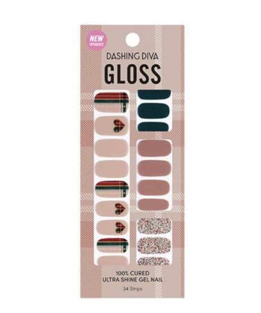 Dashing Diva K- Beauty Gloss Gel Nail Stirps / Gel Nail Strips Without Glue , Gloss Strips/ Gel Nail Strips ( Asian Type Dashing diva ) Puff Blouse