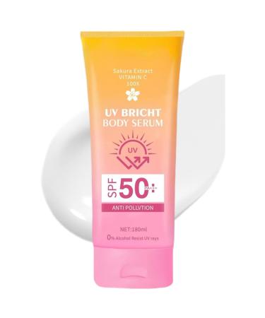 YNPQTDS Sunscreen for the Body | Daily Sunscreen SPF 50 - Body 180ml Resistant for Makeup Sports Hiking Beach Summer Tanning