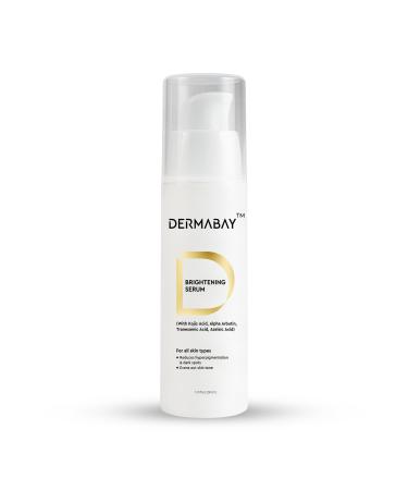 Dermabay Skin Brightening Face Serum for dark spots pigmentation uneven skin tone with Kojic Acid & Alpha Arbutin 30 ML