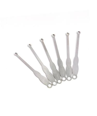 Stainless Steel Ear Spoon 100pcs Ear Pick Ear Cleaner Wax Curette Stainless Steel Ear Spoon Ear Pick Silver Stainless Steel Ear Spoon Ear Spoon Ear Pick