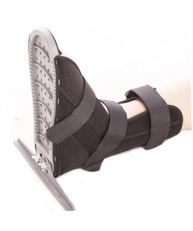 Ankle Fixed Shoes for Strain Care | Adjustable Ankle Brace Support & Medical Boot for Sprains - Black - Buy Online on GoSupps.com