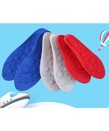 Kids' Athletic Shoe Insoles - Memory Foam Arch Support Inserts (5 Pairs) | Non-Slip Comfort for Boys & Girls | Fits Big Kid Sizes 1.5-5M (20.5-23CM - Buy Online on GoSupps.com